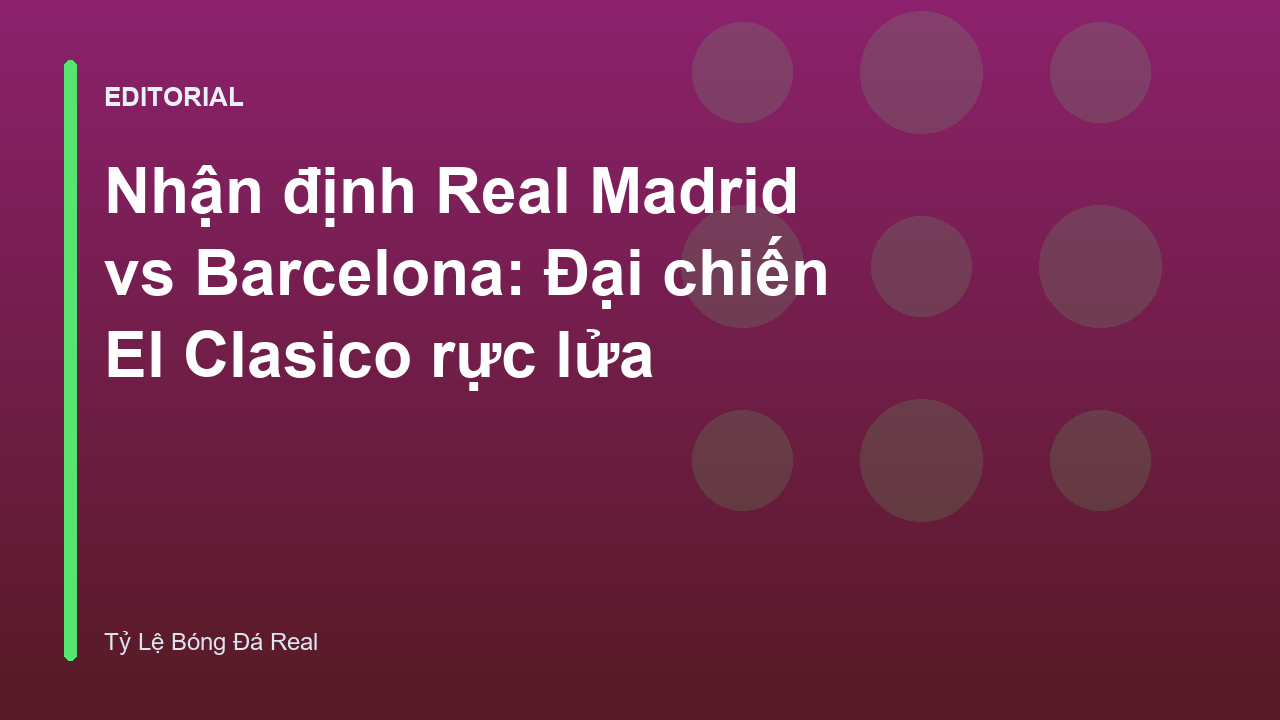Real Madrid vs Barcelona El Clasico